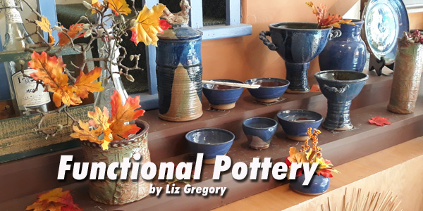 Functional pottery by Liz Gregory.